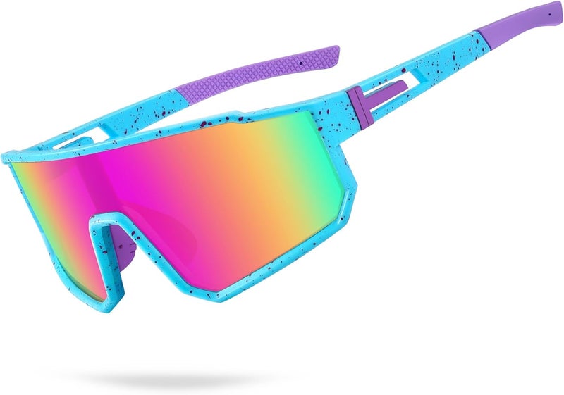 Derowern Youth Baseball Sunglasses, Kids Polarized Sports Sunglasses,UV400 Protection Glasses for Boys Girls Softball Cycling - Image 1